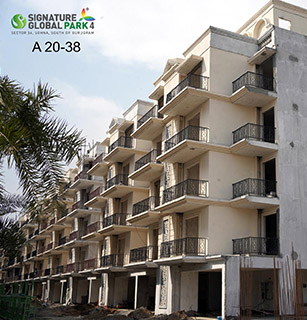 Project construction update of signature global park 4&5 buy 2 bhk flats in sector 36, Sohna , South of Gurugram.