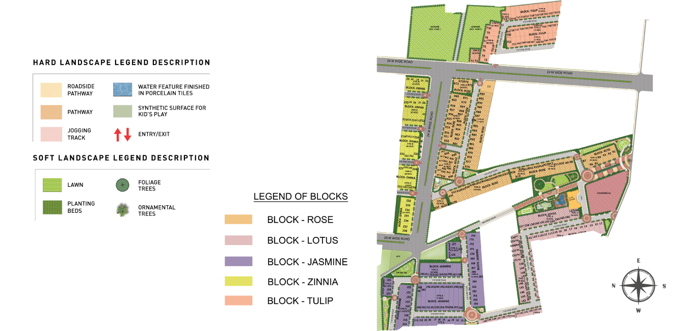 Signature Global City 37D Luxury Homes - Site Plan