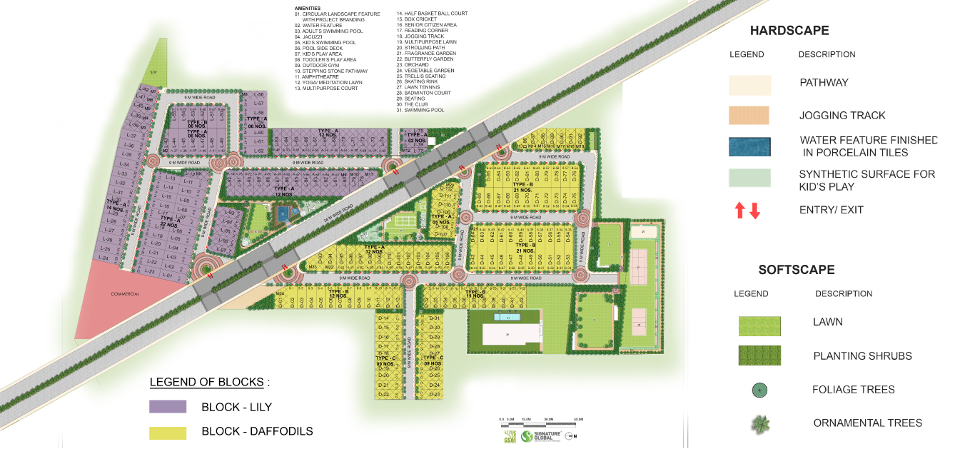 Signature Global City 81 Luxury Homes- Site Plan