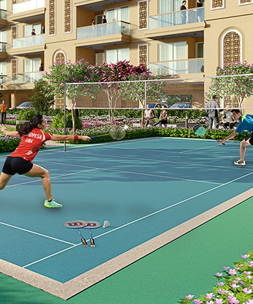 Amenities – Badminton Court – Luxury residential flats in Gurgaon – Signature Global City 92