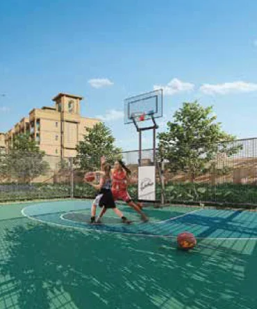 Amenities – Half basketball court – Luxury residential flats in Gurgaon – Signature Global City 92