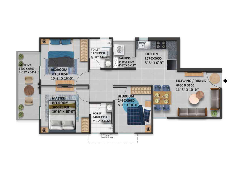 Signature Global Imperial Floor Plan 4