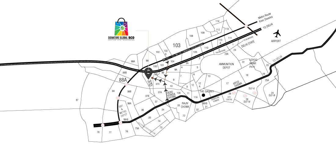 Signature Global SCO - Location Advantage