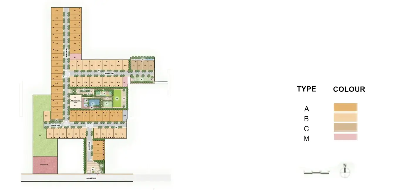 Signature Global Millennia Affordable house - Site Plan