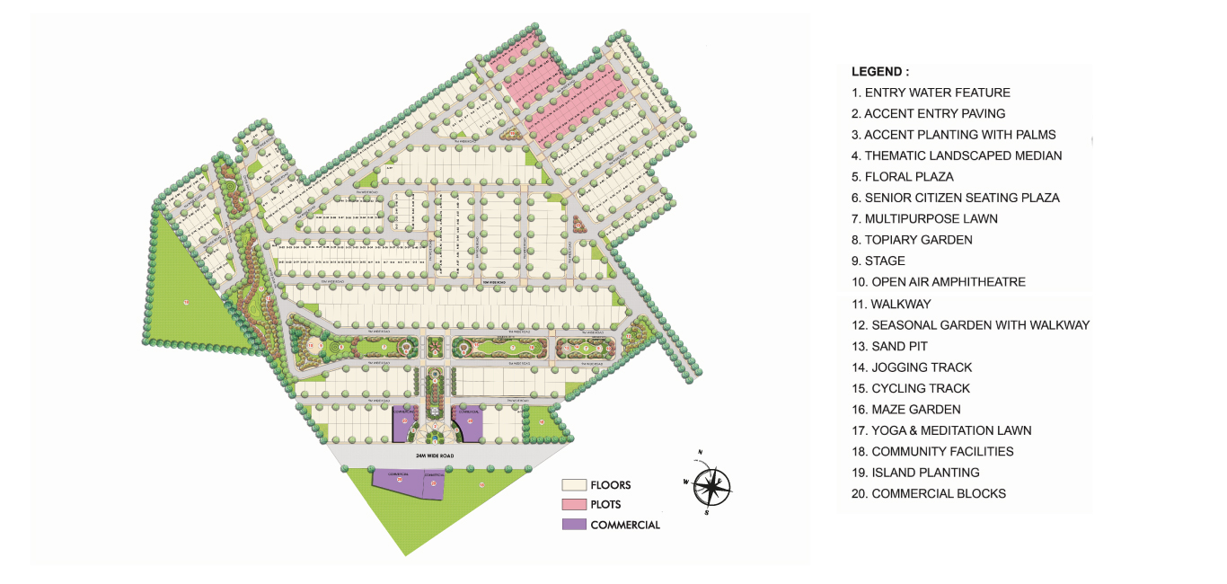Signature Global City 28A Residential Plot - Site Plan