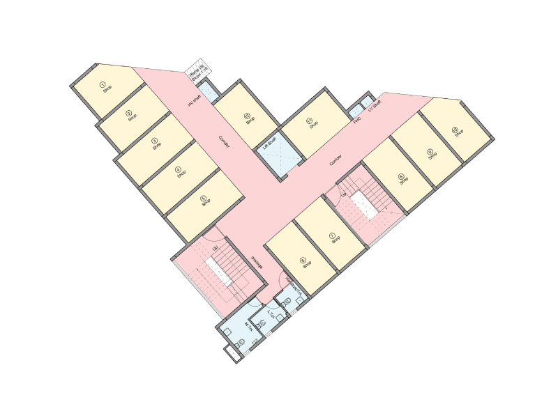 Lower Ground Floor Plan - Sunrise Premium Residential Floors at Signature Global  Karnal 
