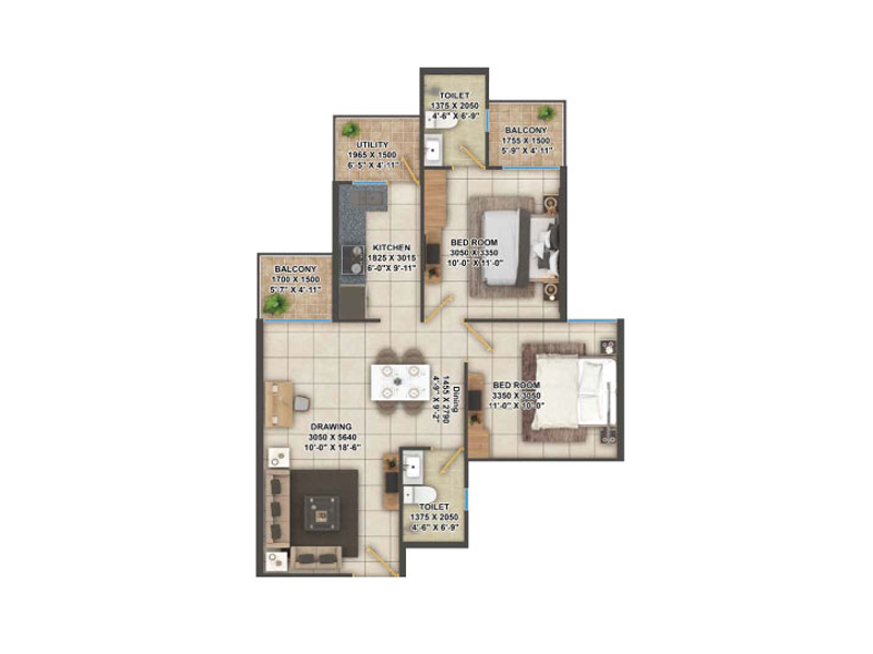 Signature global  Superbia Affordable House - Unit Plan