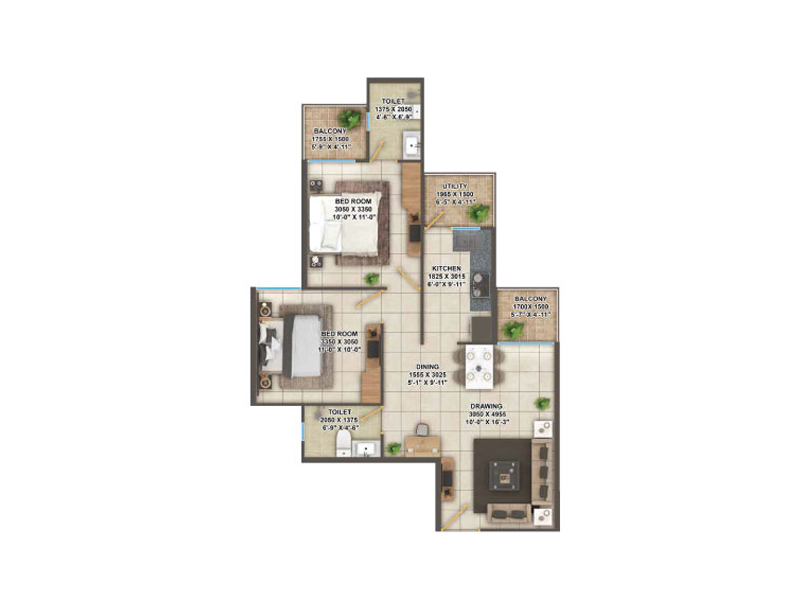 Signature global  Superbia Affordable House - Unit Plan