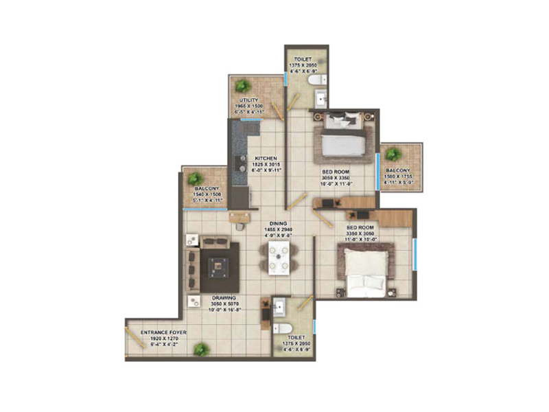 Signature global  Superbia Affordable House - Unit Plan