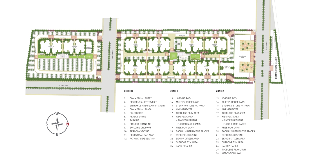 Site Plan - Signature Global The Millennia 3 – Best affordable housing project in Gurgaon