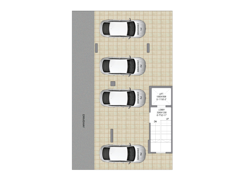 Signature Global City 79B - Type B (Stilt Floor Plan)