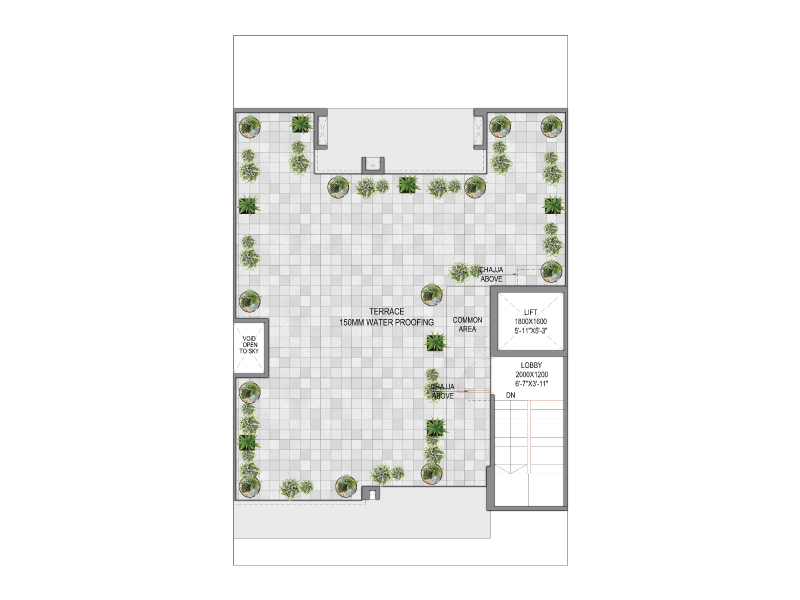 Signature Global City 79B - Type B (Terrace Floor Plan)