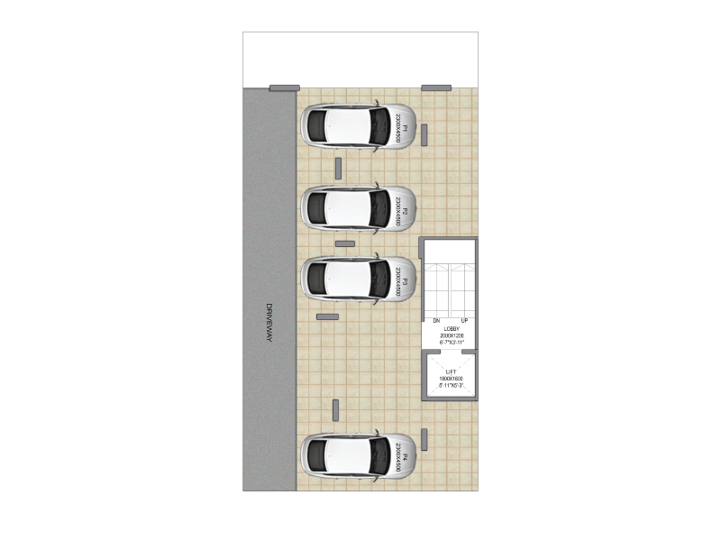 Signature Global City 79B - Type A (Stilt Floor Plan)