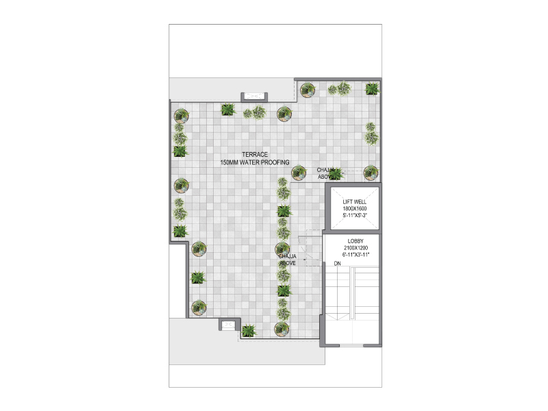 Signature Global City 79B - Type C (Terrace Floor Plan)