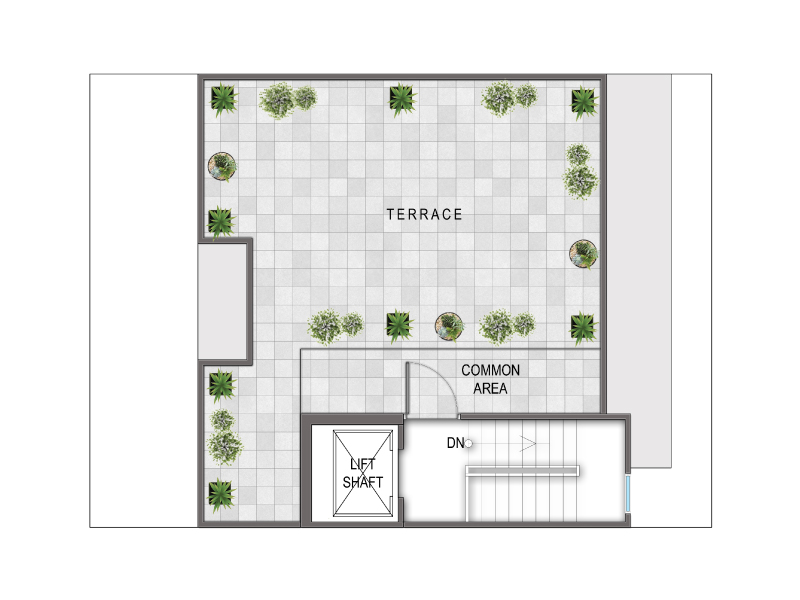 Signature Global City 93 - Terrace Floor Plan - Category D(I)